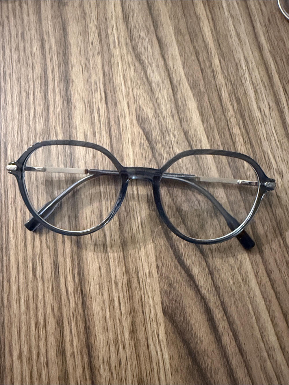 Source Unknown Round Men’s Glasses in Dark Gray